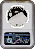 Румыния 10 леев 2015 г., NGC PF69 UC, "125 лет со дня рождения Митице Константинеску"
