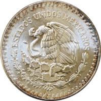 Мексика 1 онза 1984 г., UNC, "Серебряная инвестиционная монета "Свобода"