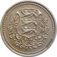 Эстония 25 сентов 1928 г., XF, "1ая Республика (Крона) (1928 - 1940)"