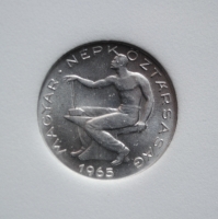 Венгрия 50 филлеров 1965 г., NNC MS-66, 'Народная Республика (1949-1989)'