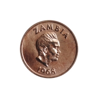 Замбия 1 нгве 1968 г., PROOF, "Президент Кеннет Каунда (1964 - 1991)"