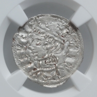 Испания, Кастилия и Леон 1 Динеро 1286-1288 г., NGC MS62, "Король Санчо IV (1284 - 1295)"