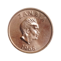 Замбия 2 нгве 1968 г., PROOF, "Президент Кеннет Каунда (1964 - 1991)"