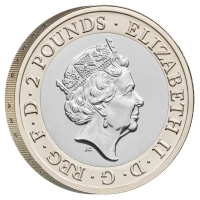 Великобритания 2 фунта 2021 г., BU, "75 лет со дня смерти Герберта Джорджа Уэллса"