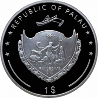 Палау 1 доллар 2015 г., PROOF, "Величайшие военачальники истории - Эдуард III"