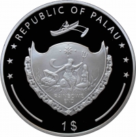 Палау 1 доллар 2016 г., PROOF, "Величайшие военачальники истории - Фердинанд Фош"