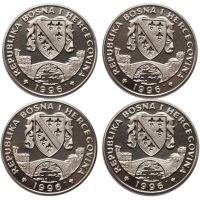 Босния и Герцеговина набор 500 динаров 1996 г., UNC, "Олимпийские Игры, Атланта 1996"