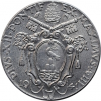 Ватикан 20 чентезимо 1941 г., BU, "Папа Пий XII (1939 - 1958)"