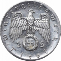 Австрия - Третий рейх жетон 2 шиллинга 1936-1937, UNC, "Winterhilfswerk Tirol"