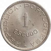 Кабо-Верде 1 эскудо 1949 г., BU, "Португальская колония (1914 - 1974)"
