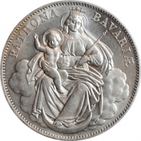 Бавария 1 талер ND-1865 г., UNC, "Король Людвиг II (1864 - 1886)"
