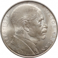 Чехословакия 100 крон 1976 г., BU, "100 лет со дня рождения Виктора Каплана"