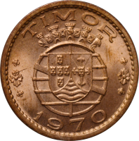 Португальский Тимор 1 эскудо 1970 г., BU, "Эскудо (1958 - 1976)"