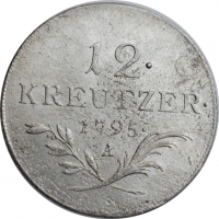 Австрия 12 крейцеров 1795 г. A, AU, "Император Франц II (1792 - 1835)"