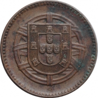 Португалия 2 сентаво 1921 г., XF, "Португальская Республика (1910 - 1969)"