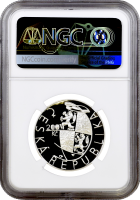 Чехия 200 крон 1999 г., NGC PF68 UC, "200 лет пражской академии изобразительных искусств" Top Pop