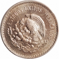 Мексика 10 сентаво 1946 г. Mo, NGC MS64, "Мексиканские Соединённые Штаты (1905 - 1969)"