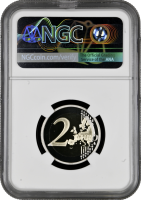 Сан-Марино 2 евро 2017 г., NGC PF70 UC, "750 лет со дня рождения Джотто ди Бондоне" Top Pop