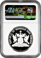 Тринидад и Тобаго 25 долларов 1980 г., NGC PF69 UC, "10 лет Карибскому банку развития" Top Pop