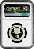 Литва 10 лит 1998 г., NGC PF70 UC, "Вильнюс" Top Pop