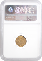 Литва 1 цент 1925 г., NGC MS64, "Первая Республика (1925 - 1938)"
