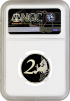 Монако 2 евро 2010 г., NGC PR69 UC, "Князь Альбер II" Top Pop