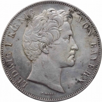 Бавария 2 талера 1842 г., AU, "Брак наследного Принца Баварии и Мари"