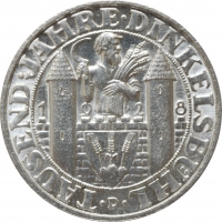 Веймарская Республика 3 рейхсмарки 1928 г. D, UNC, "1000 лет Динкельсбюлю"