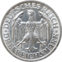 Веймарская Республика 3 рейхсмарки 1928 г. D, UNC, "1000 лет Динкельсбюлю"