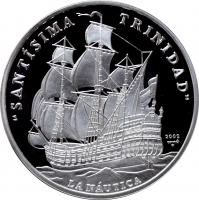 Куба 10 песо 2002 г., PROOF, "Иберо-Америка - Сантисима-Тринидад"