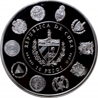 Куба 10 песо 2002 г., PROOF, "Иберо-Америка - Сантисима-Тринидад"