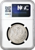 Мекленбург-Шверин 3 марки 1915 г., NGC MS63, "100 лет Великому Герцогству Мекленбург-Шверин"