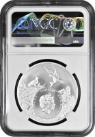 Острова Кука 5 долларов 2021 г., NGC MS70, "Символы штатов США - Джорджия. Гофер-полифем"