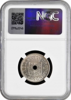 Гренландия 25 эре 1926 г. HCN, NGC UNC Det., "Король Кристиан X (1912 - 1947)" с отверстием