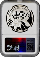 Бразилия 2000 крузейро 2000 г., NGC PF69 UC, "Экологическая конференция ООН" Top Pop 5/0