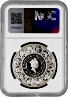 Ниуэ 1 доллар 2011 г., NGC PF69 UC, "Знаки зодиака - Стрелец"