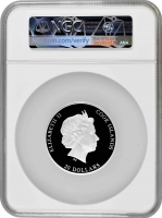 Острова Кука 20 долларов 2018 г., NGC PF69 UC, "Шедевры искусства - Распятие Христа"