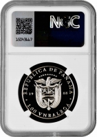 Панама 1 бальбоа 1988 г., NGC PF68 UC, "Джон Кеннеди" (Cu-Ni) Top Pop 2/0