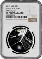 Ниуэ 1 доллар 2015 г., NGC PF70 UC, "Галактики - NGC 1232" Top Pop