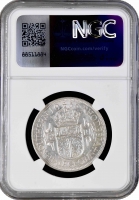 Южная Родезия 1/2 кроны 1935 г., NGC AU58, "Колония Великобритании (1932 - 1955)"