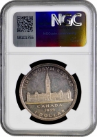 Канада 1 доллар 1939 г., NGC SP63 MATTE, "Королевский визит в Оттаву"