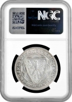 Веймарская Республика 5 рейхсмарок 1927 г. A, NGC MS64, "100 лет Бремерхафену"