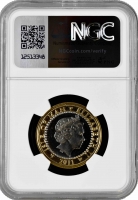 Остров Мэн 2 фунта 2011 г., NGC MS65 PL, "IV Молодежные Игры Содружества"
