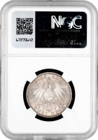 Саксен-Веймар-Ейзенах 2 марки 1903 р. A, NGC MS64, "Весілля Вільгельма та Кароліни"