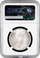 Шварцбург-Зондерсгаузен 3 марки 1909 A, NGC MS62, "Смерть Карла Гюнтера"