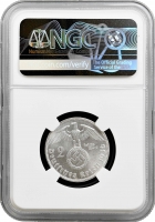 Німеччина 2 рейхсмарки 1936 р. D, NGC MS63, "Нацистська Німеччина (1933 - 1945)"