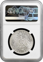 Вюртемберг 3 марки 1911 F, NGC MS62, "Король Вільгельм II (1891 - 1918)"