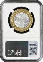 Мексика 20 песо 1993 г. Mo, NGC MS63, "Мигель Идальго (1753 - 1811)"