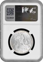 Литва 10 лит 1936 г., NGC MS62, "Герцог Витаутас Дидисис"