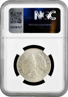 Веймарская Республика 3 рейхсмарки 1929 г. A, NGC MS64, "Объединение Вальдека и Пруссии"